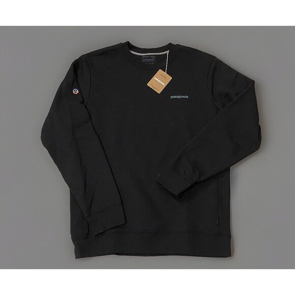 NWT Patagonia Fitz Roy Icon Uprisal Crew Sweatshirt Ink Men’s 2XL XXL $80 Black - Picture 1 of 8